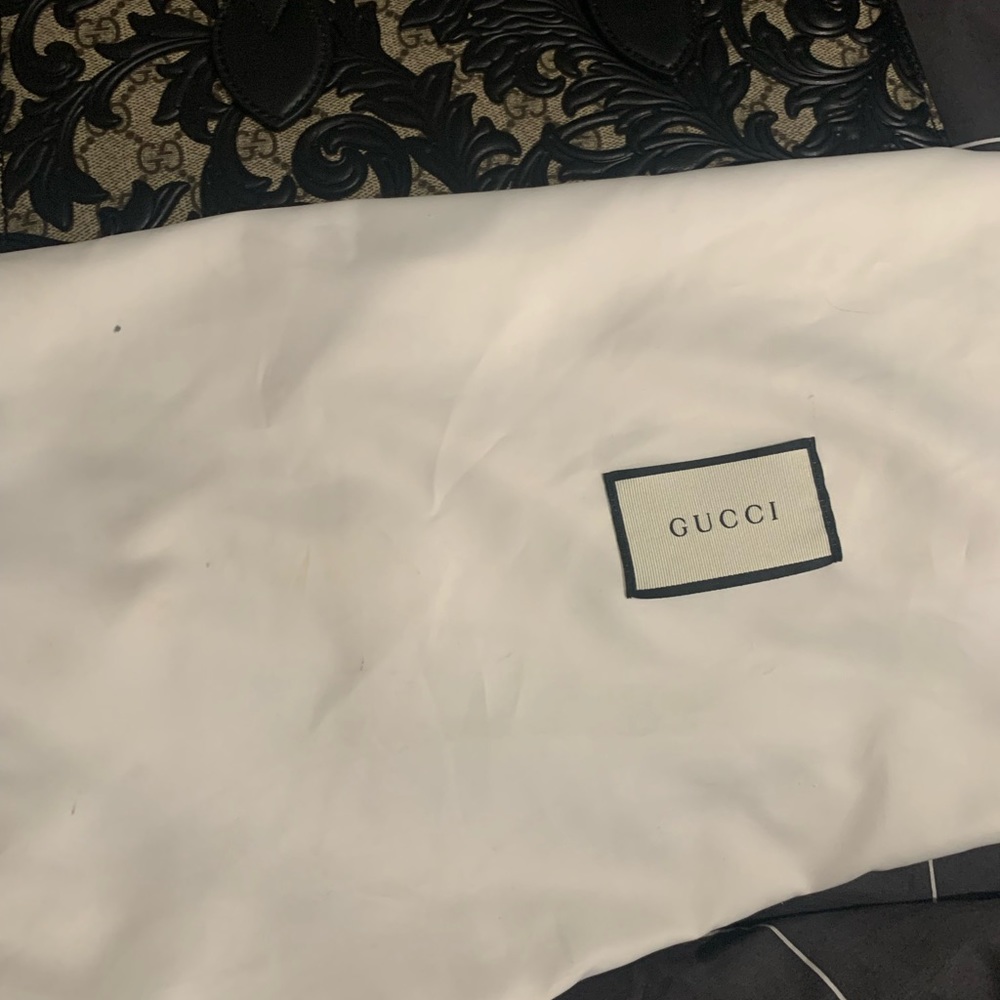 Gucci Convertible Gusset Tote
Arabesque GG Coated Canvas...